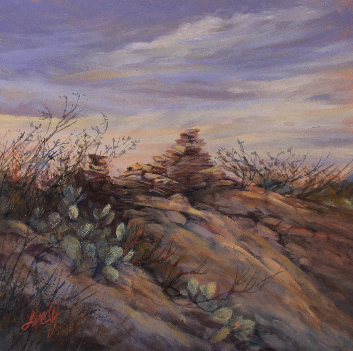 Ghost Town at Sunrise by Lindy Cook Severns 