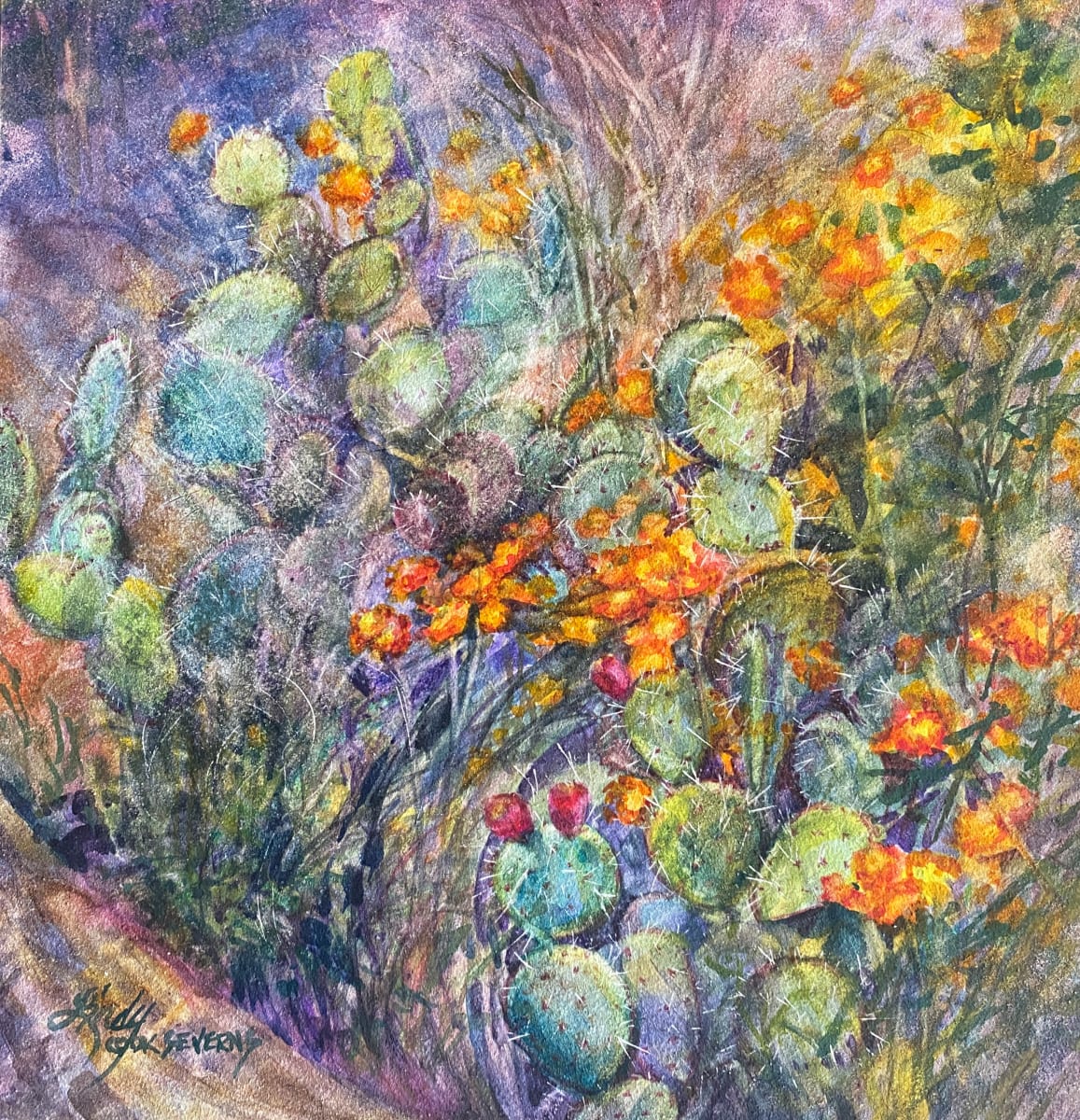 Hugging a Cactus by Lindy Cook Severns, Image 1.