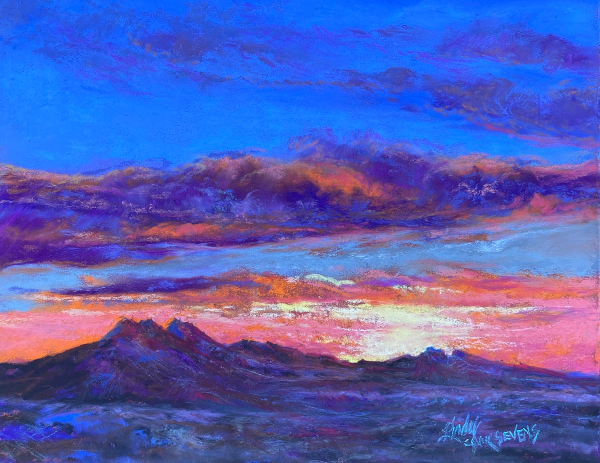 Twin Sisters in Evening Finery by Lindy Cook Severns 