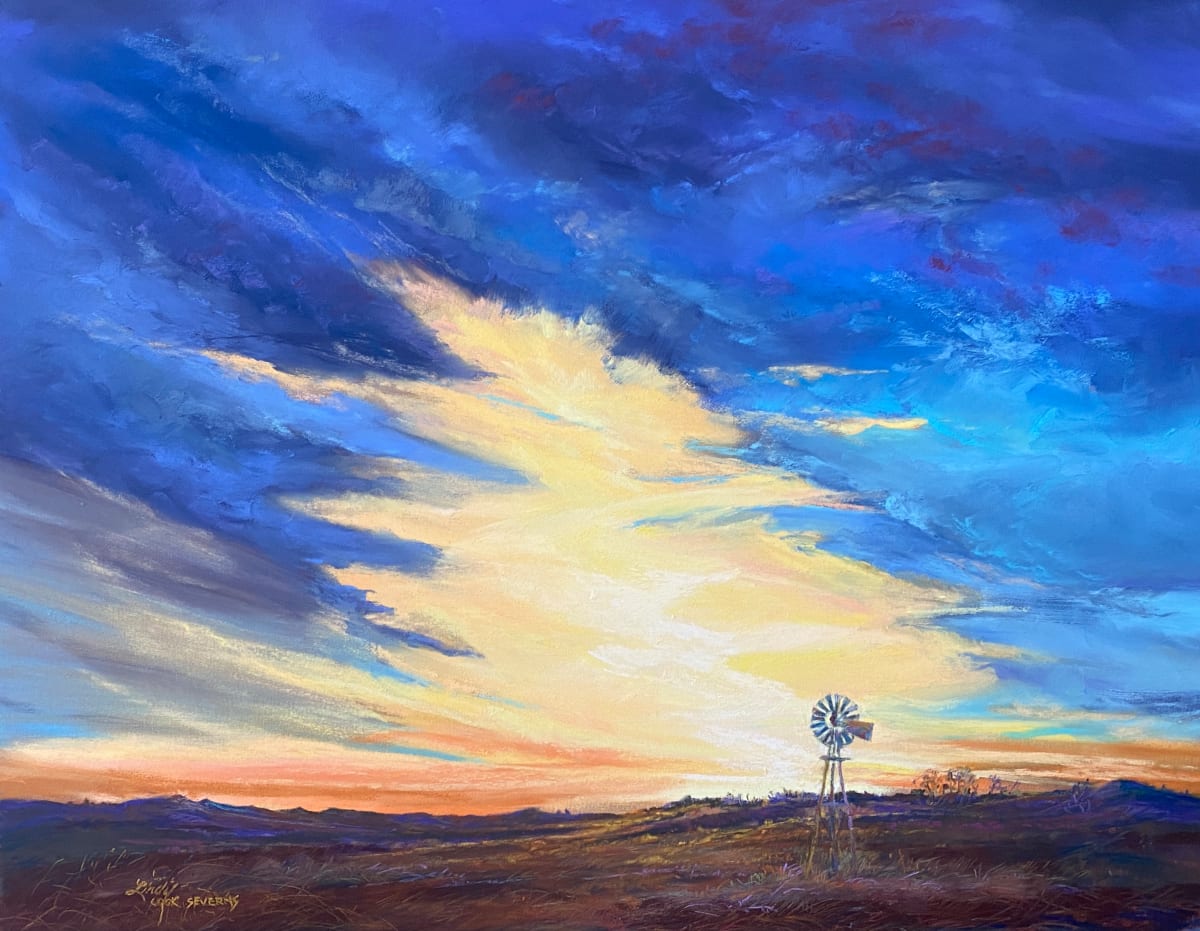 Spinning the Setting Sun by Lindy Cook Severns, Image 1.