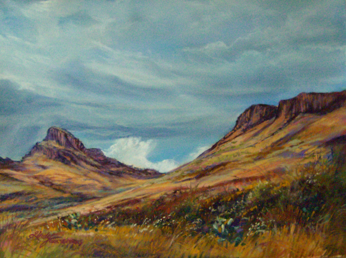 Storming of Wild Rose Pass by Lindy Cook Severns 