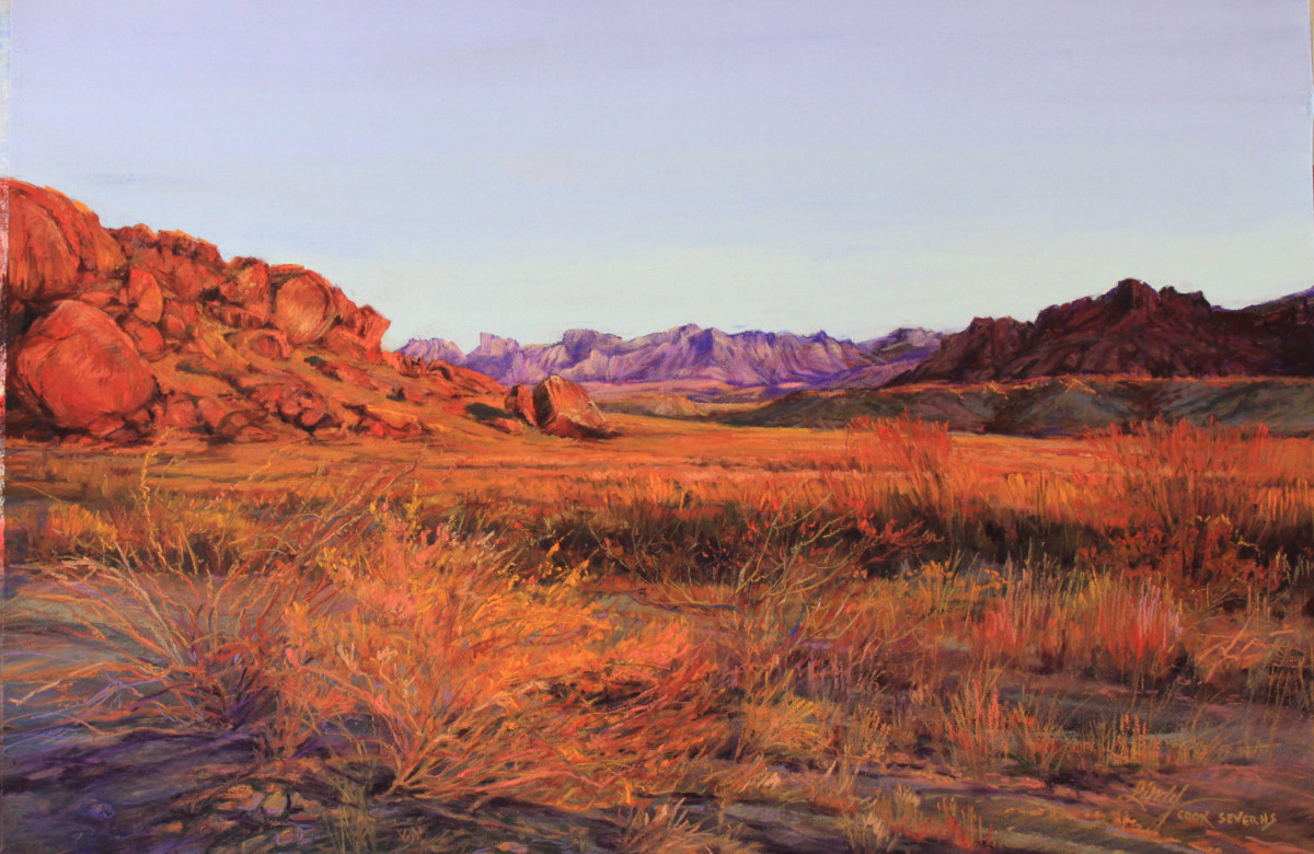 The Colors of A Texas Sunset by Lindy Cook Severns, Image 1.