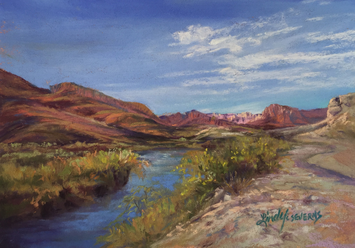 The River's Road on the Rio Grande by Lindy Cook Severns 