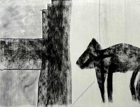 Black Dog in Snow by Daniel Tucker, Image 2.