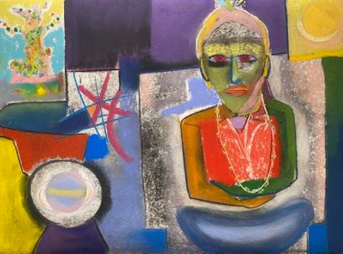 Contemplating the Rings of Saturn, The Tree of Life, The New Moon, and Tic Tac Toe by Daniel Tucker, Image 1.