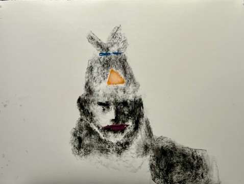 Man with Knot on Top OR The Golden Triangle by Daniel Tucker, Image 1.