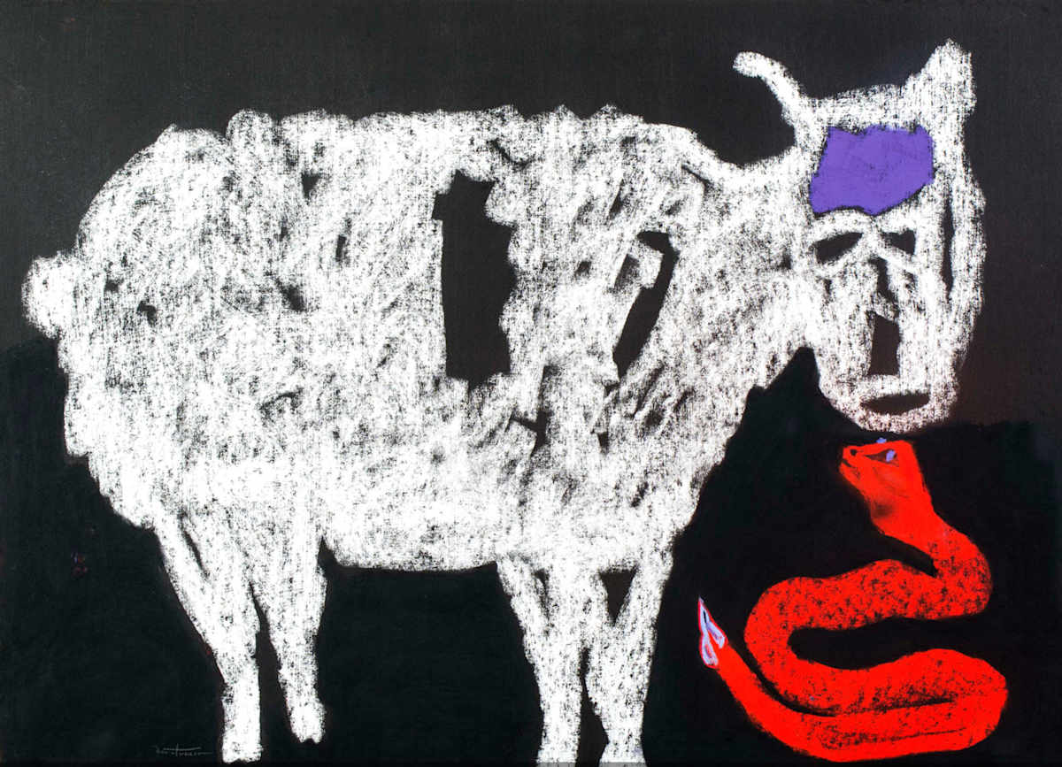 Sheep with Red Snake by Daniel Tucker, Image 1.