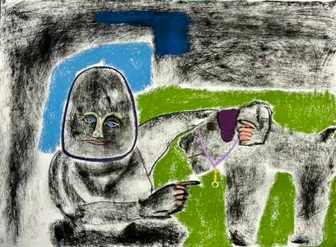 Fido Says: “ When Life is Jerking me Round and Round—I Use the Gentle Leader.” by Daniel Tucker, Image 10.