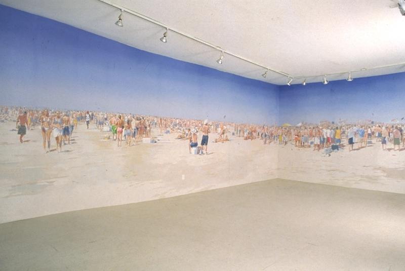Spring Break by Adam Cvijanovic  Image: Adam Cvijanovic, Spring Break, 2003, Flashe and latex on Tyvek, dimensions variable. Inventory no. AC-2003-P-002. Courtesy of the artist.