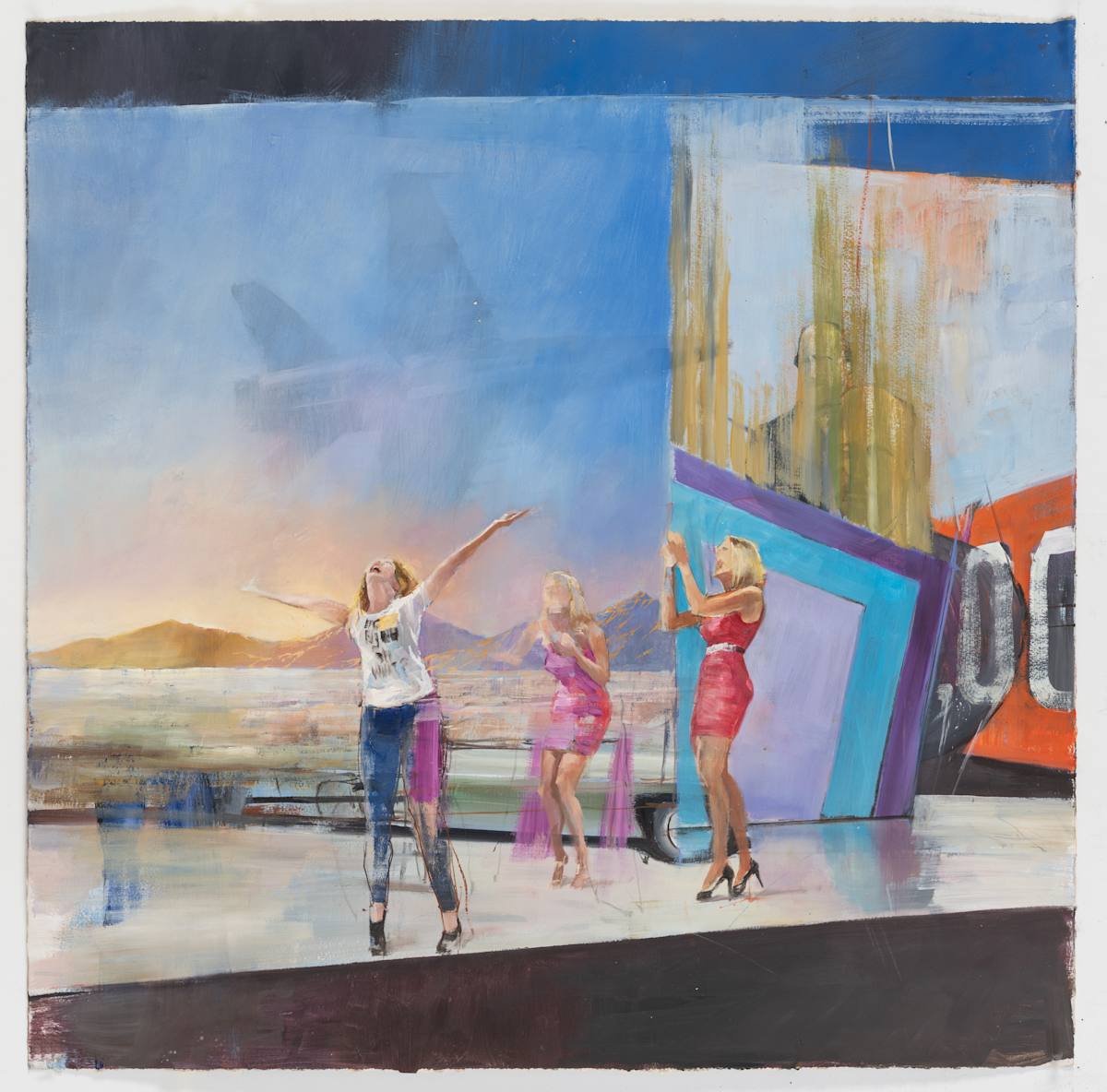 Study for Winner! III by Adam Cvijanovic  Image: Adam Cvijanovic, Study for Winner! III, 2019, oil on paper, 27 15/16 x 27 15/16 in. Inventory No. AC-2019-P-007. Courtesy of the artist. Photo by Adam Reich.