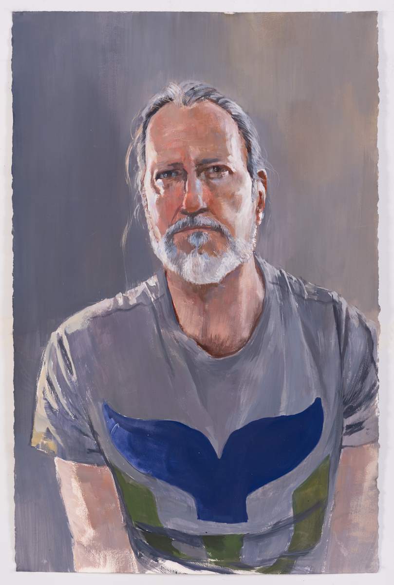Self Portrait 2020 by Adam Cvijanovic  Image: Adam Cvijanovic, Self Portrait 2020, 2020, Flashe on paper, 40 1/8 x 26 in. Inventory No. AC-2020-P-004. Courtesy of the artist. Photo by Adam Reich