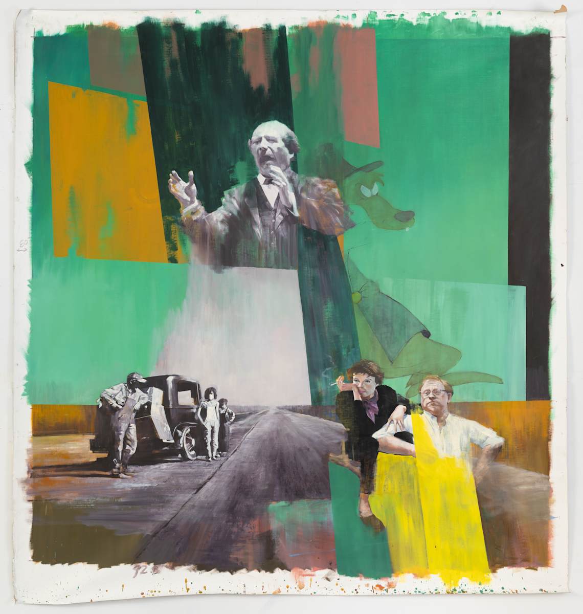Yellow Brick Road by Adam Cvijanovic  Image: Adam Cvijanovic, Yellow Brick Road, 2022, oil on canvas.  Photo by Adam Reich.