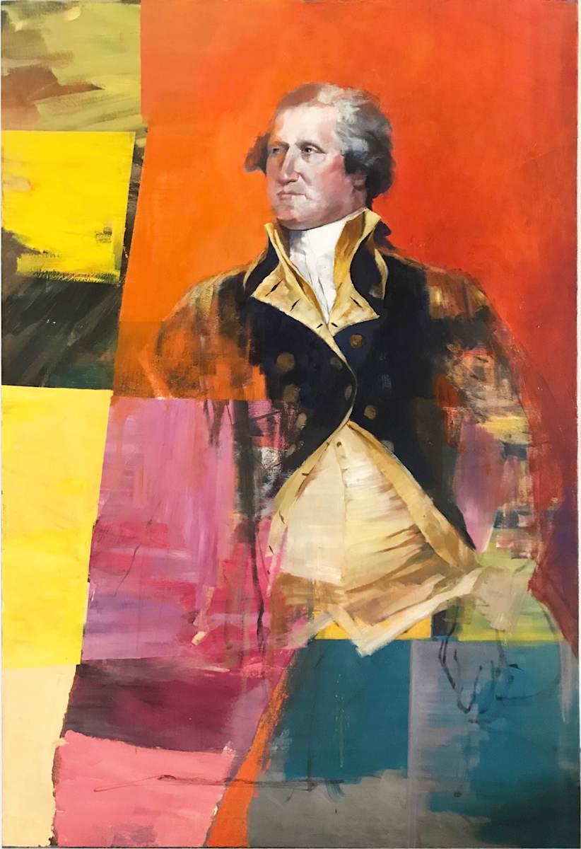 Portrait of George Washington by Adam Cvijanovic  Image: Adam Cvijanovic, Portrait of George Washington, 2021-2024, oil on canvas, 38 x 32 x 1 1/4 in. Inventory No. AC-2021-2024-P-001. Courtesy of the artist. Photo by Adam Reich.