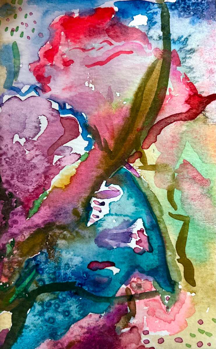 New Shoots by Cynthia Banua  Image: Original Watercolor. From the "It's Only Natural" Collection. 