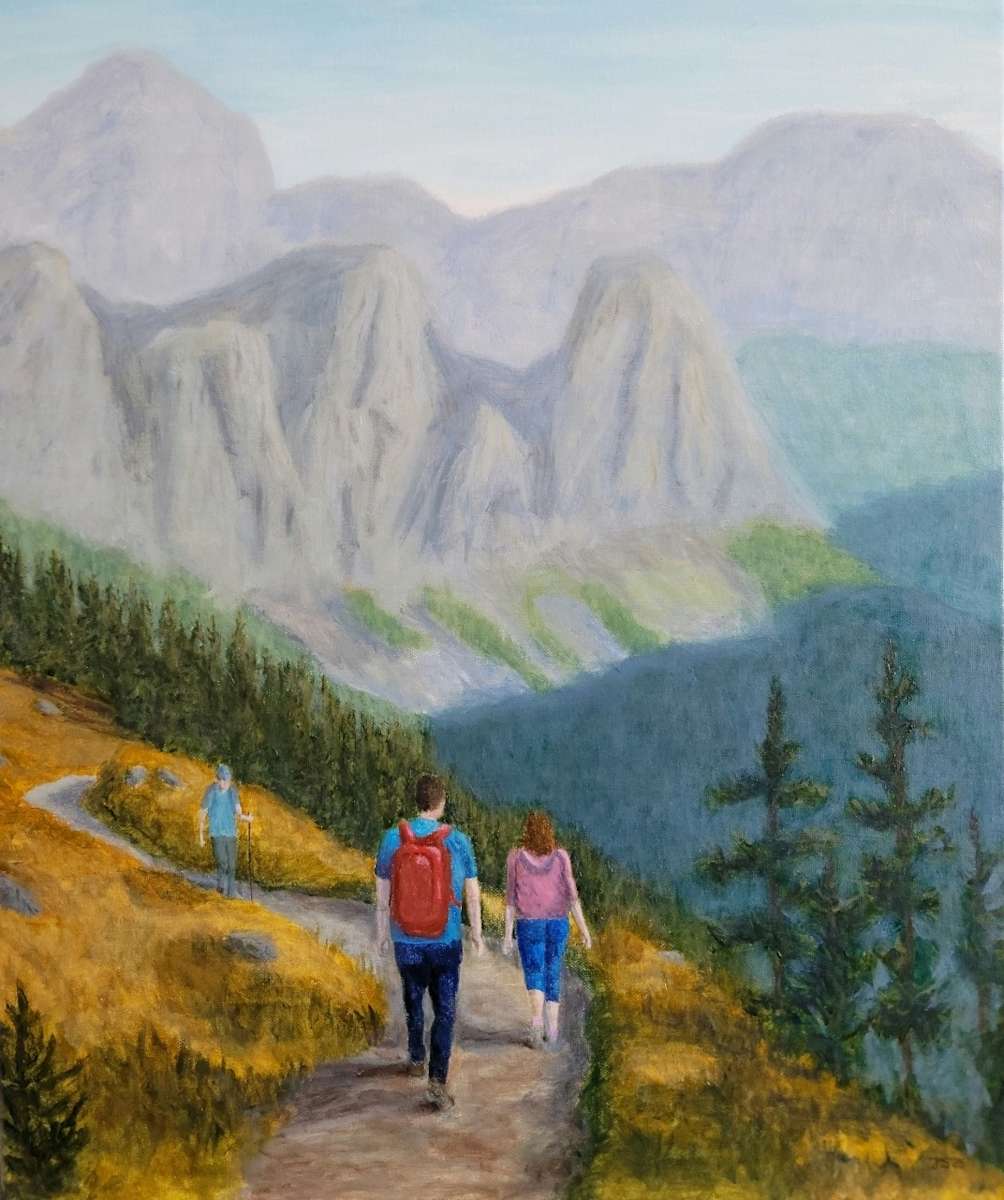 Walking in the Mountains by JM Sutherland, Image 1.