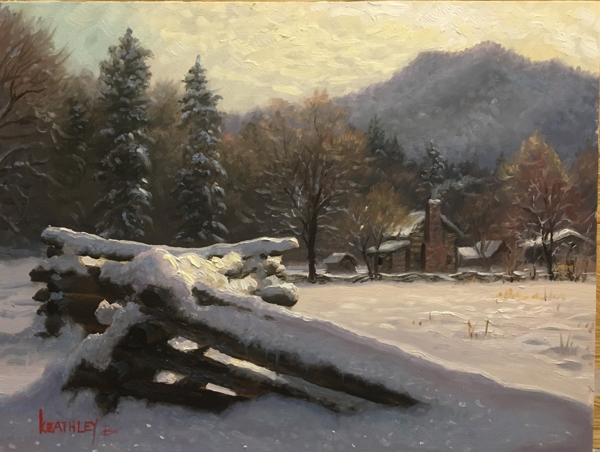 Winter In Cades Cove by Mark Keathley 