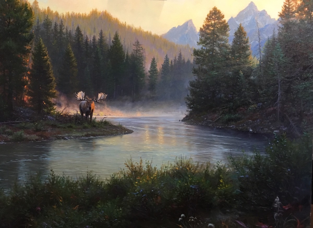 snake River Encounter by Mark Keathley 