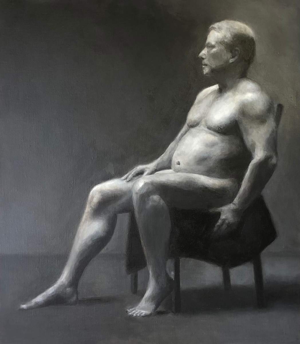Michael sitting by Linda M. Niemeyer, Image 1.