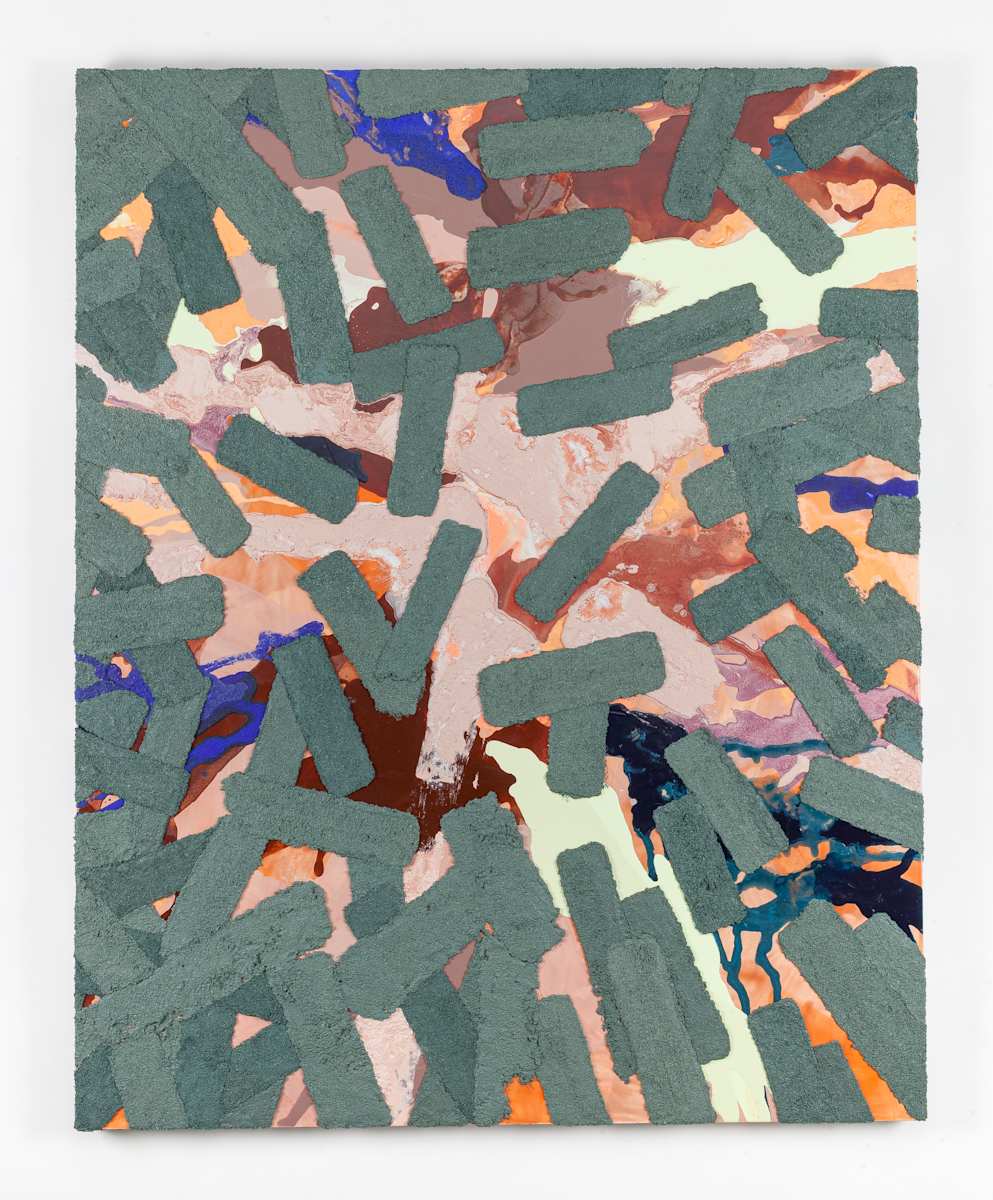 Another to Dispel by Sarah Trigg  Image: Sarah Trigg, Another to Dispel, 2025, acrylic and pumice on canvas, 48 x 60 inches