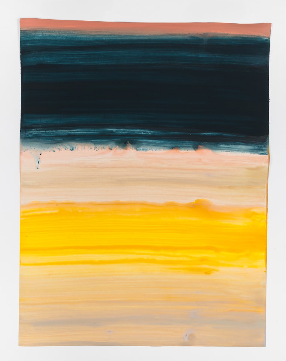 Untitled (sand 1) by Sarah Trigg  Image: Sarah Trigg, untitled (sand 1), 2025, acrylic on paper, 20 x 26 inches, © Sarah Trigg