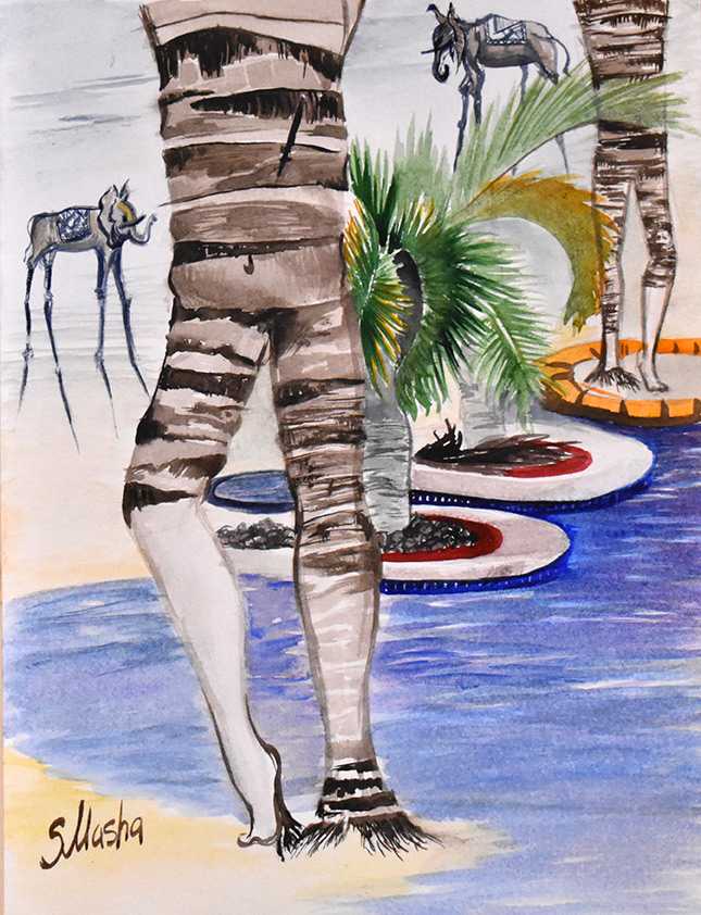 Elephant Travels by Masha Schwartz Art 