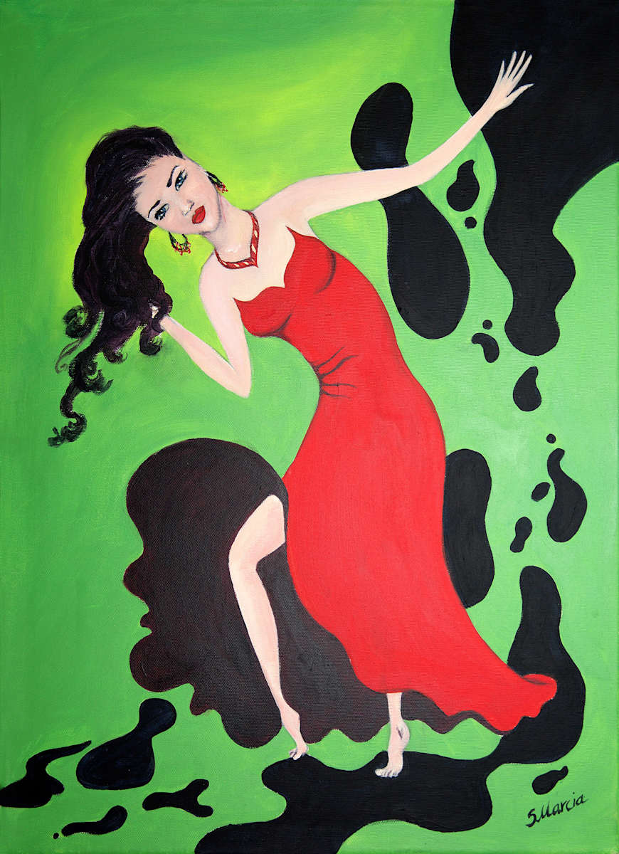 Latin Dancer by Masha Schwartz Art 