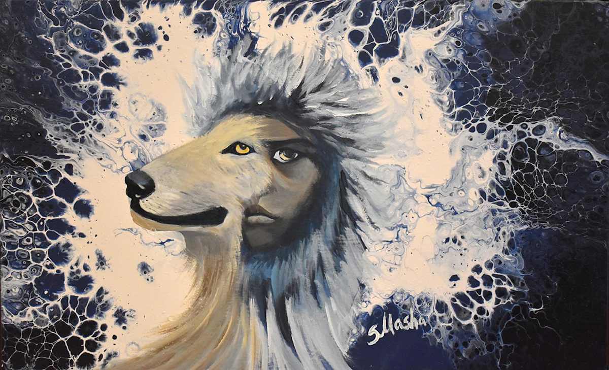 Wolf Entrepreneur by Masha Schwartz Art  Image: Where feral energy meets strategic vision