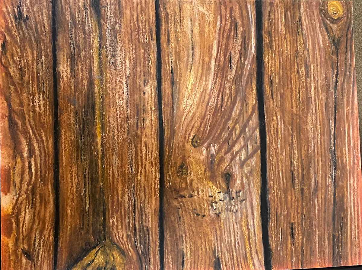 Original Watercolor Hard Wood Floor by Marie Louise Bosin, MA  Image: Hard Wood Floor