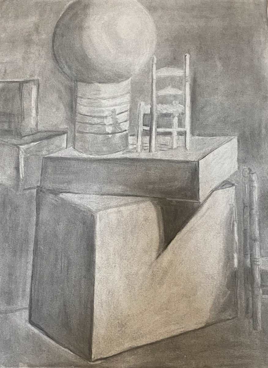 Original Still Life-Size Play by Marie Louise Bosin  Image: Size Play