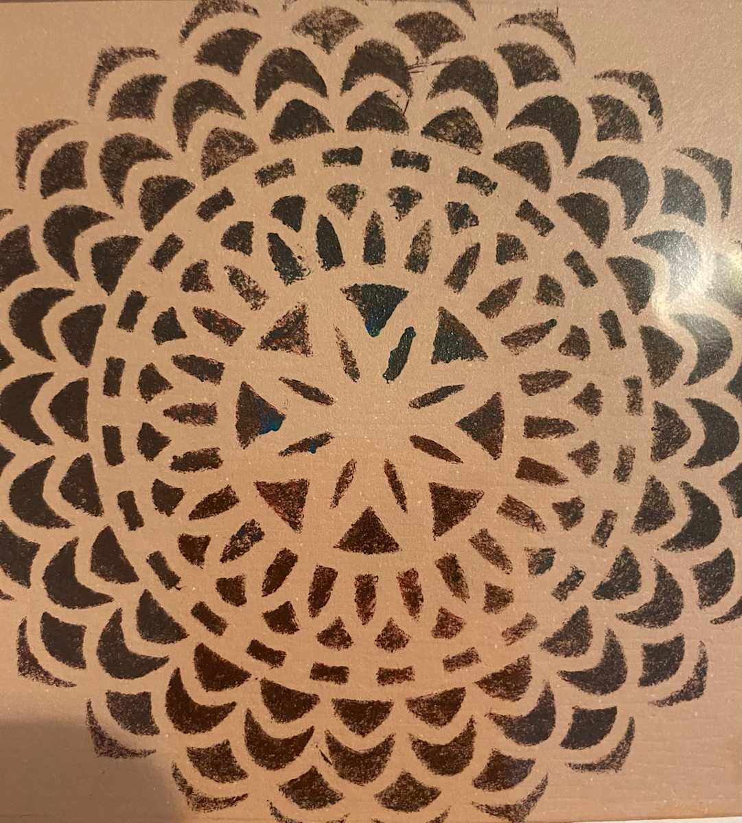 Mandala-Gold Brown by Marie Louise Bosin, MA  Image: Mandala-Gold Brown