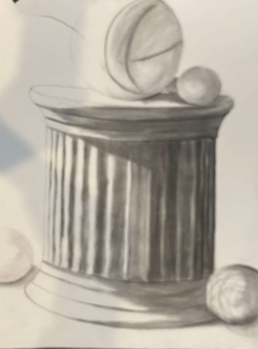 Original Pencil Drawing - Sketching the Shadows by Marie Louise Bosin  Image: Sketching the Shadows