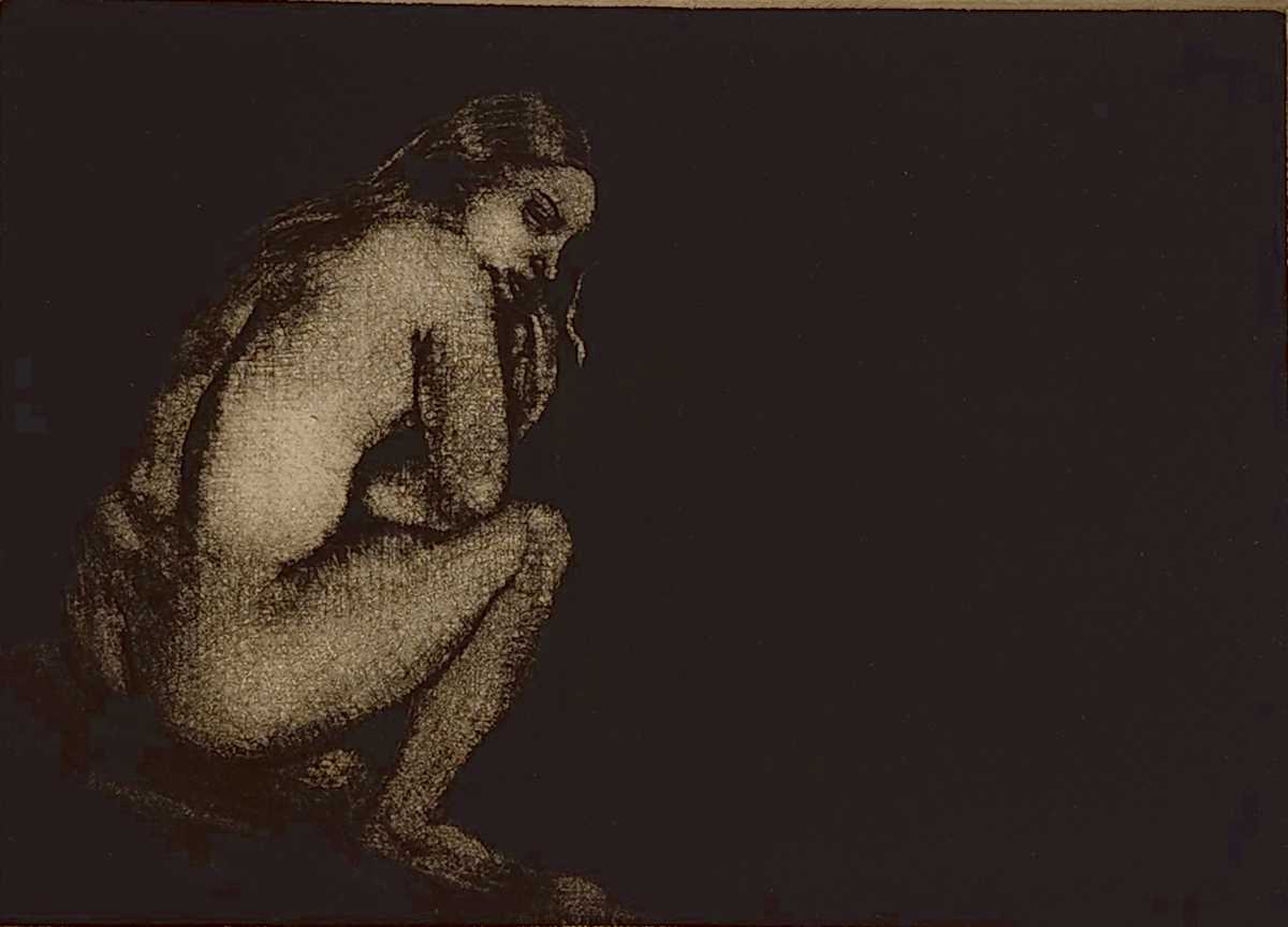 Seated Rubens muse by Carla Sloan-Brown, Image 1.