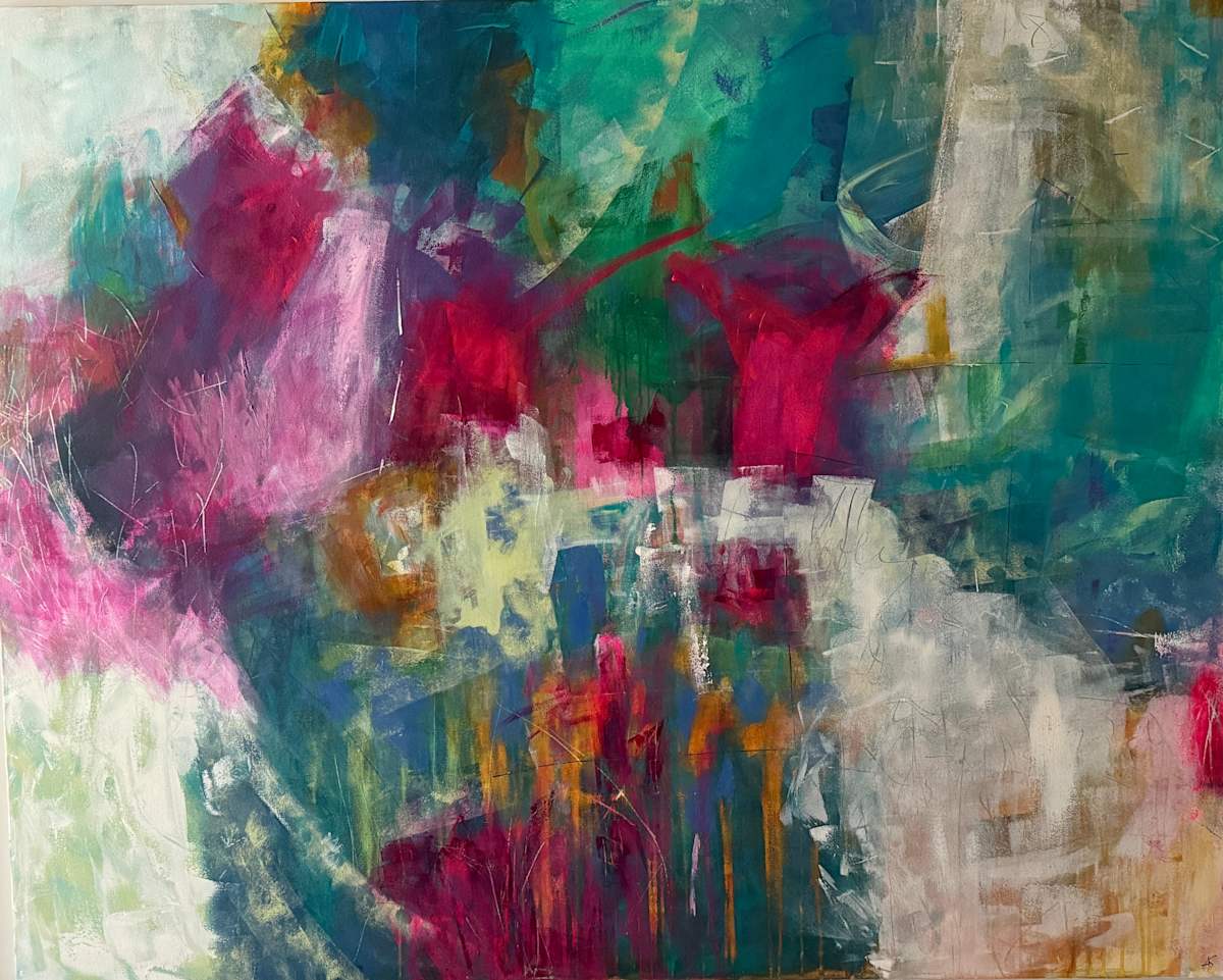 Crimson Glance by Annette Surtees Contemporary Art 