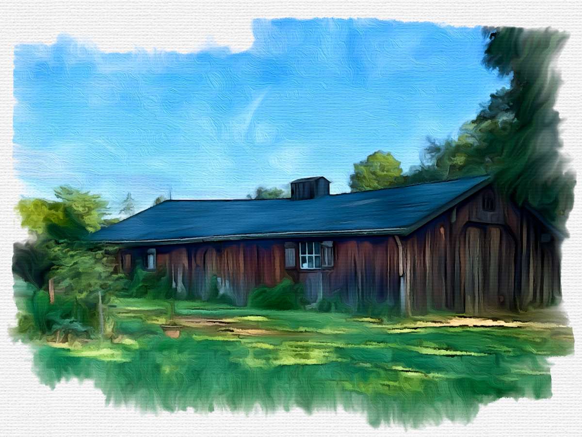 Brown barn by Daniel Butler  Image: Brown barn