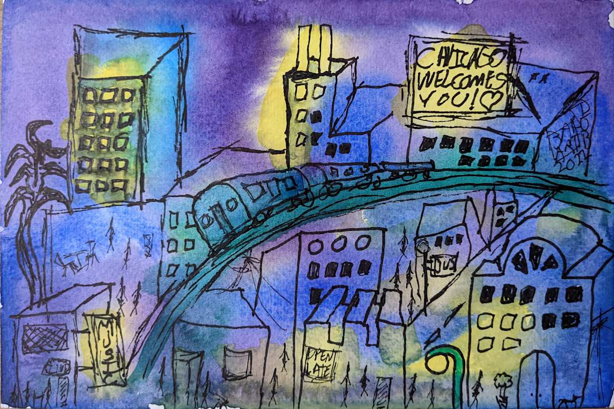 Chicago Welcomes You by Bad Art Global 