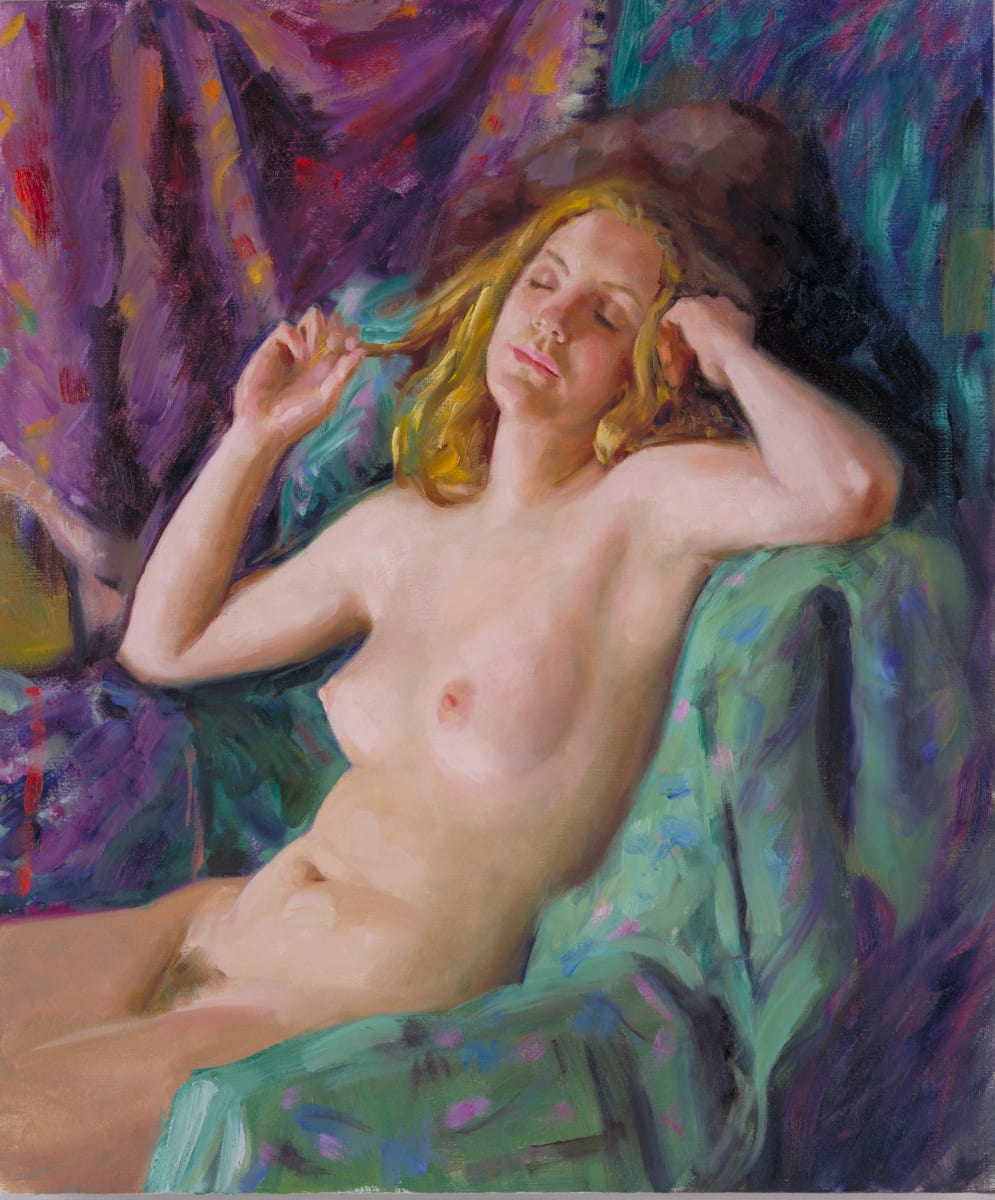 Jessica With Eyes Closed by Dave Lebow 