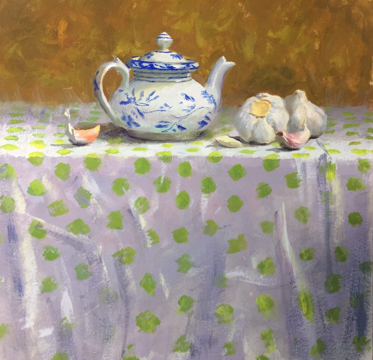 Teapot and Garlic by Dave Lebow 