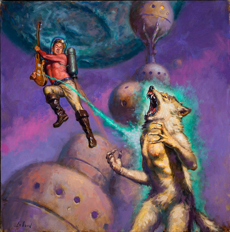 Sci Fi Record cover by Dave Lebow, Image 1.