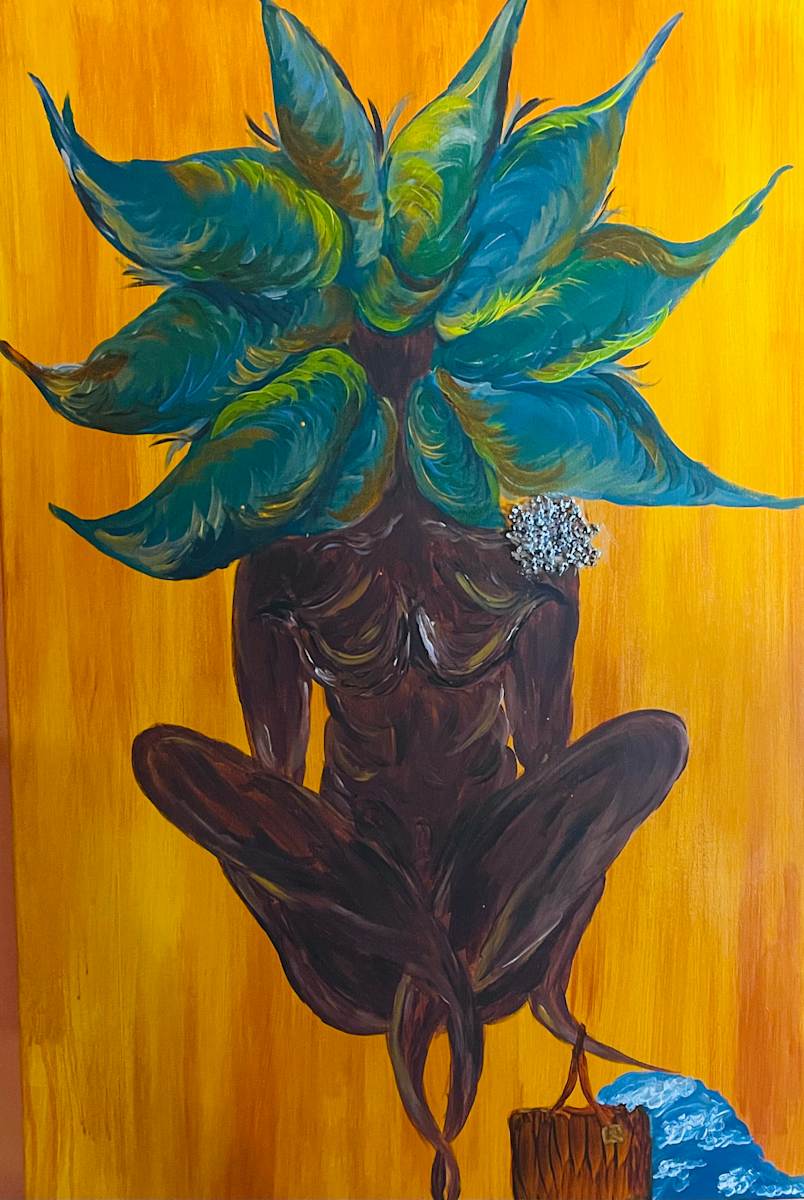 ThaSun by Yolanda Patton  Image: A painting that brought a poem to life.  The poem, I am ThaSun...