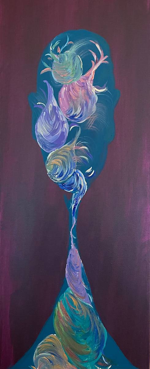 Blossoming Inside by Yolanda Patton  Image: Blossoming Inside, A true vision of what you are. This is your reflection in the mirror, everyday