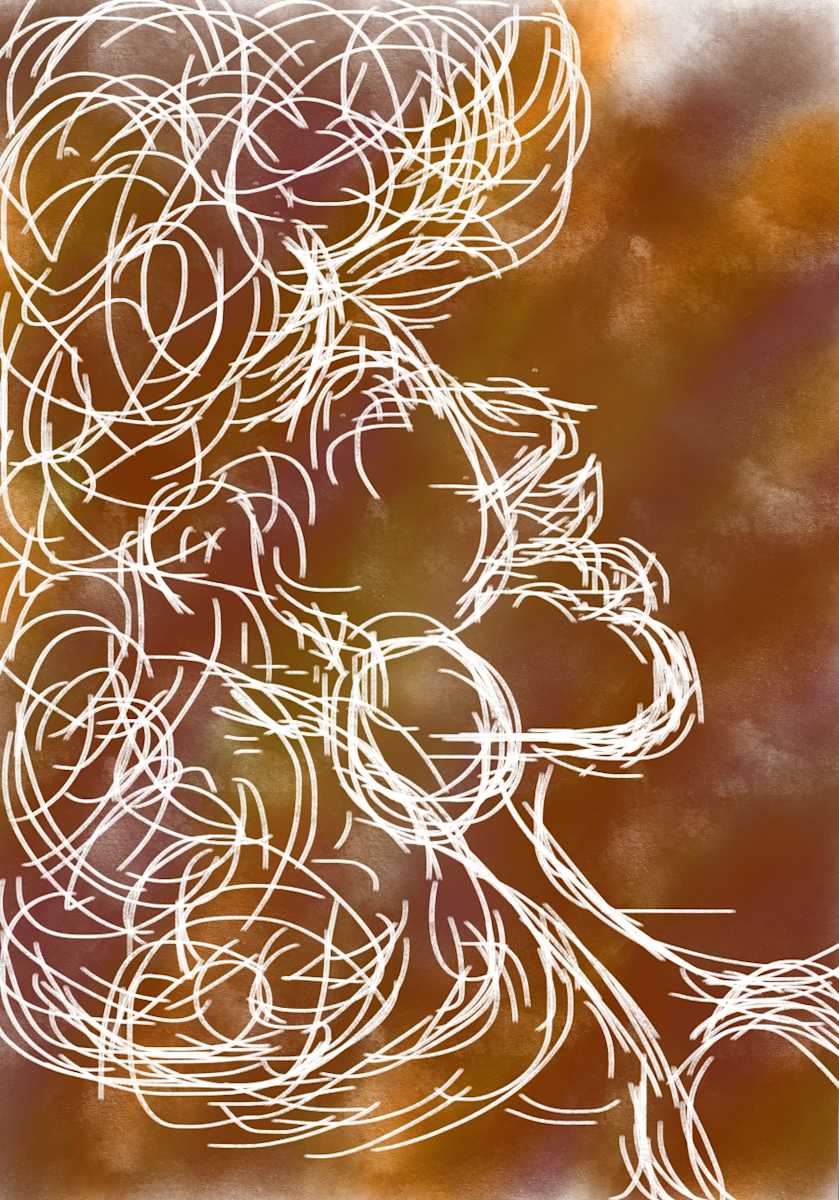 *Greeting Card* Brown Afro by Yolanda Patton, Image 1.