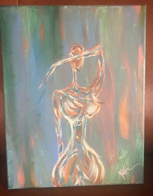 Insecure by Yolanda Patton  Image: Insecure 
14 x 11 Acrylic on Canvas