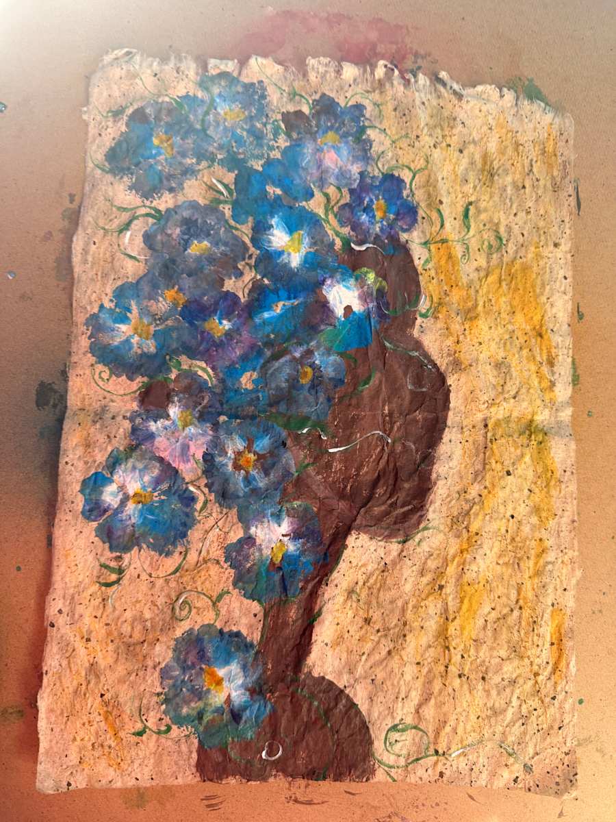 Rice Paper & Flowers #7 by Yolanda Patton, Image 1.