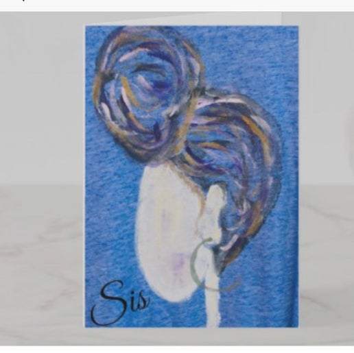 *Greeting Card* Sis* by Yolanda Patton  Image: A well needed check in with someone we care about. 