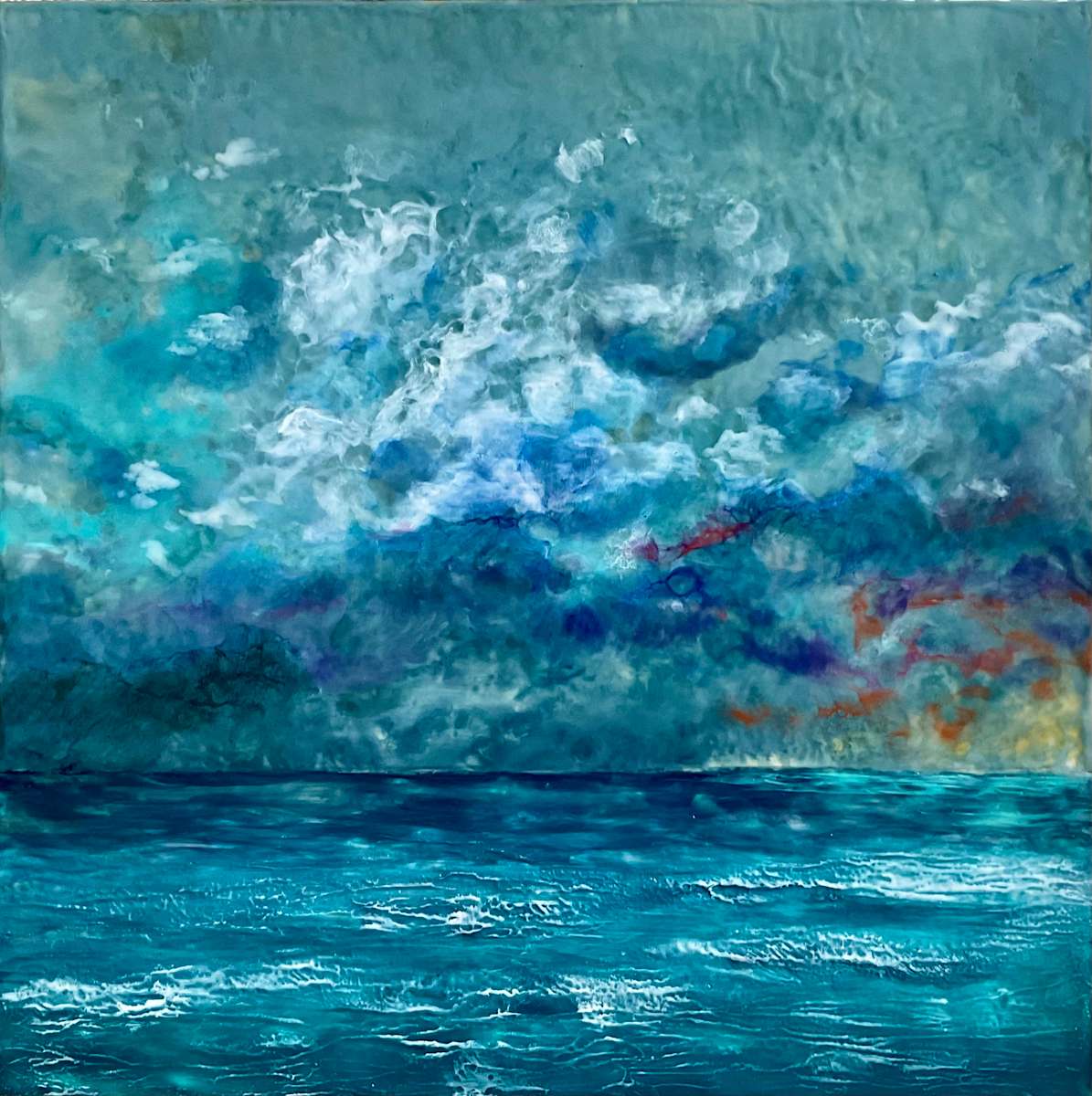 Sinking into the Blue by Christine Deemer 