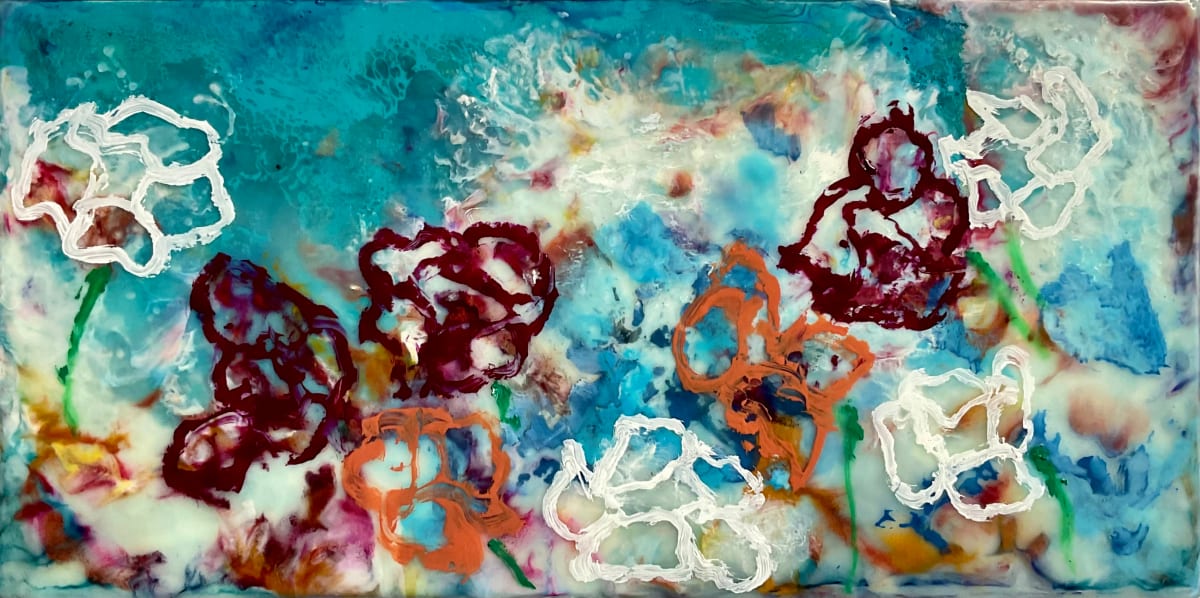 Flowers in Water by Christine Deemer 