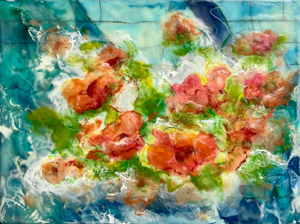 Bouquet on the Window Sill by Christine Deemer 