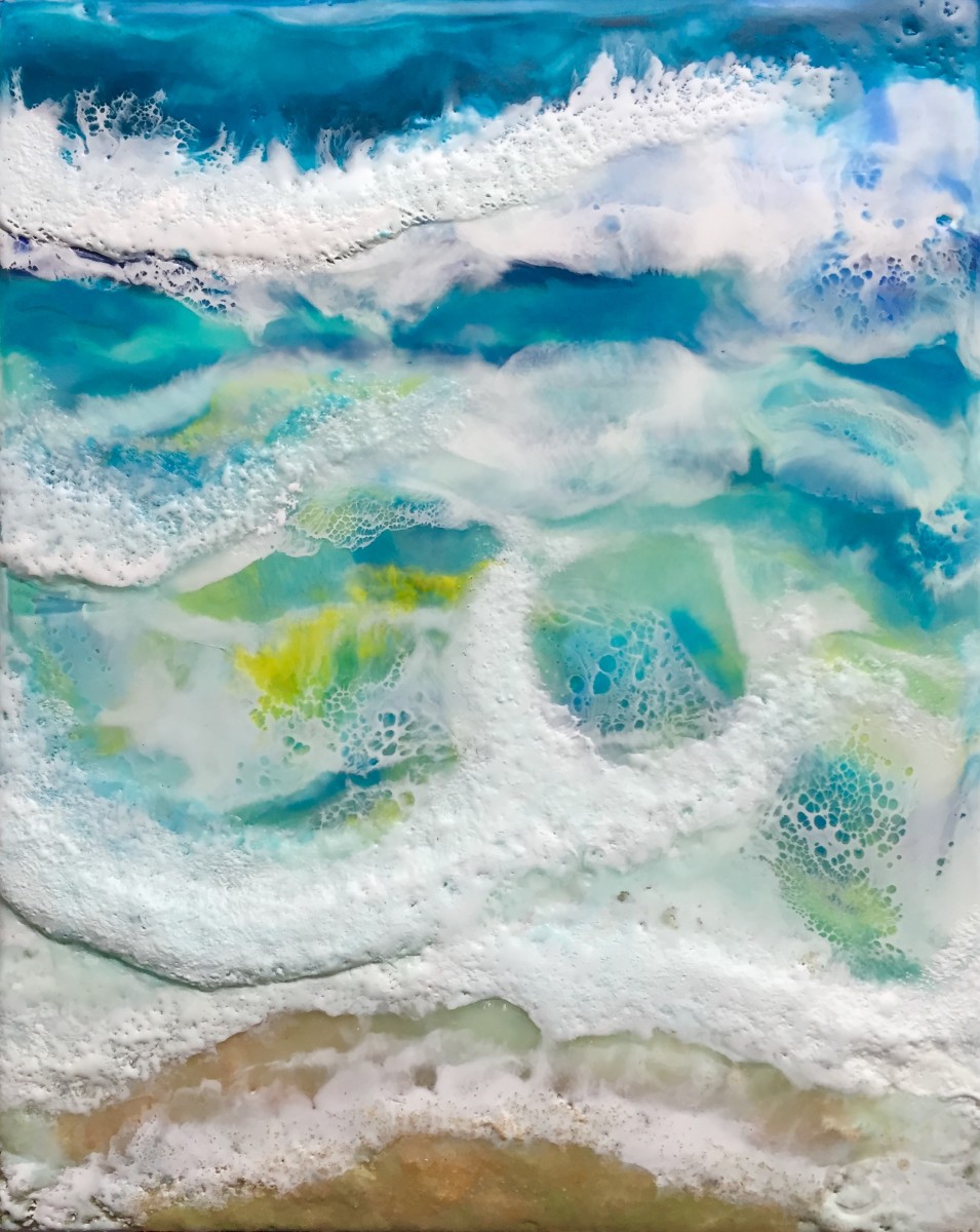 Waves Crashing by Christine Deemer 