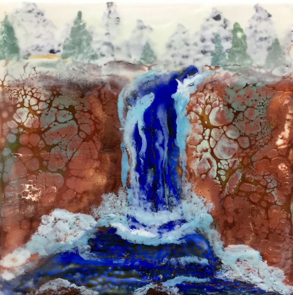 Icy Falls by Christine Deemer 