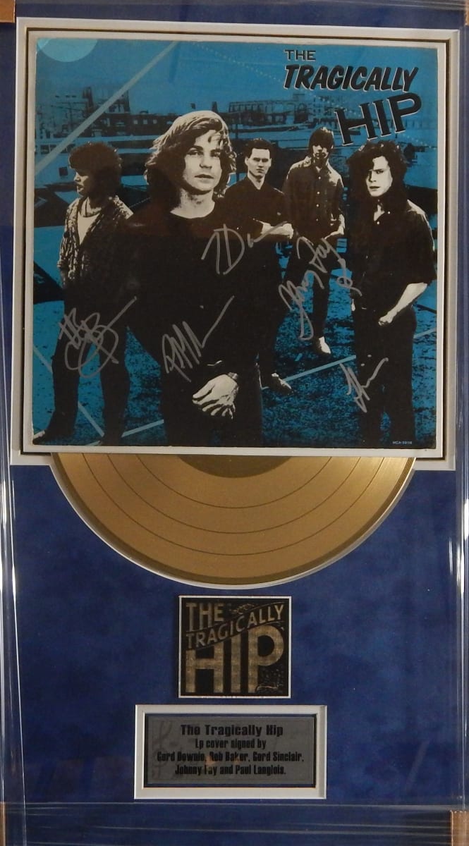 The Tragically Hip Signed Gold LP Record Album from ...